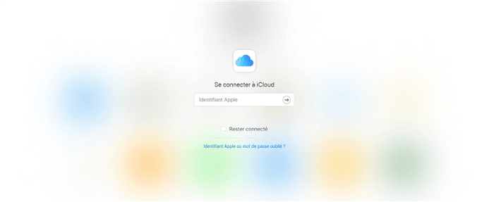 Se connecter à iCloud