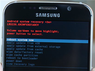 Tablette Samsung bloquée sur écran de démarrage