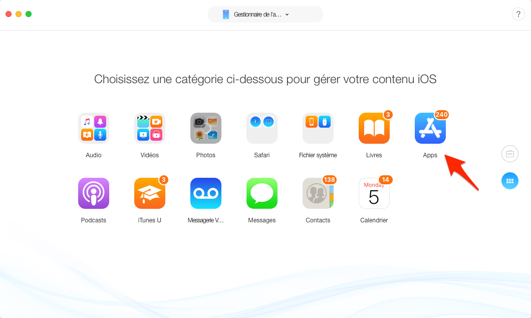 Supprimer des applications iOS 12 sur iPhone X/XS/XR - étape 2