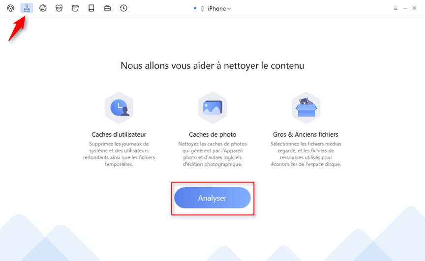 Comment supprimer Caches de photo de l'iPhone – étape 2