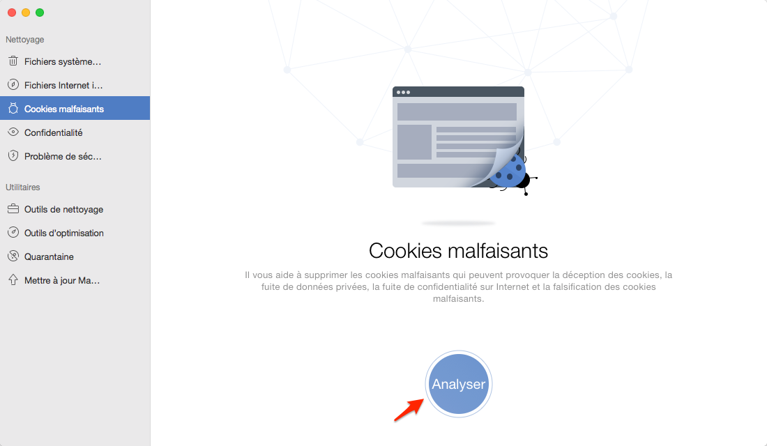 Effacer les cookies malveillants sur Mac - étape 2