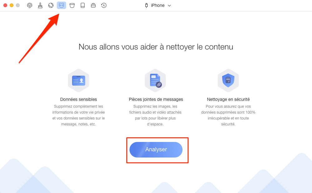 Comment supprimer des messages définitivement – étape 1