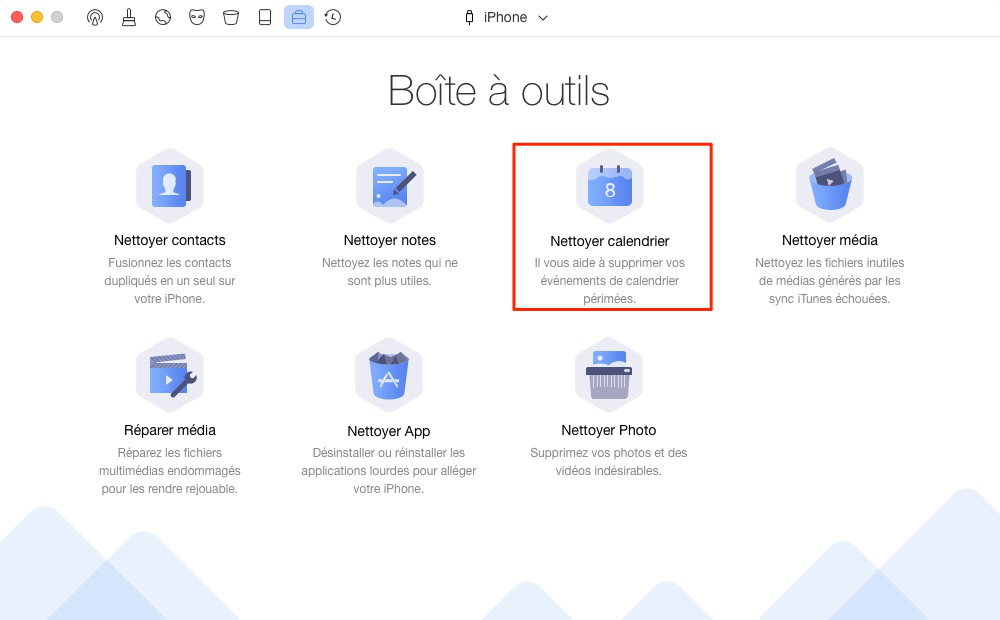 Comment nettoyer les calendriers iPhone/iPad – étape 2
