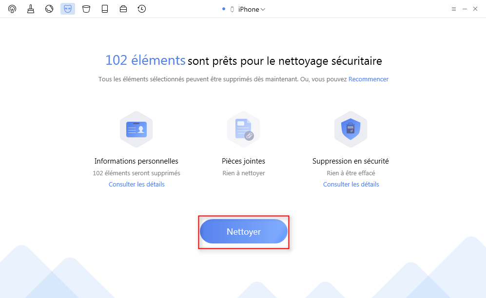 Comment supprimer messages – étape 4