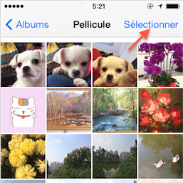 Supprimer les photos d'iPhone – étape 1