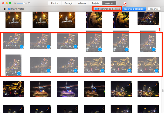 Comment supprimer photos iPhone depuis Mac