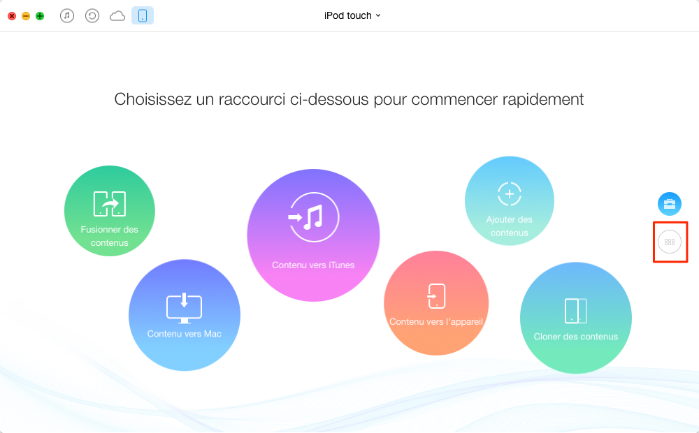 Comment supprimer les photos de l'iPod touch – étape 1