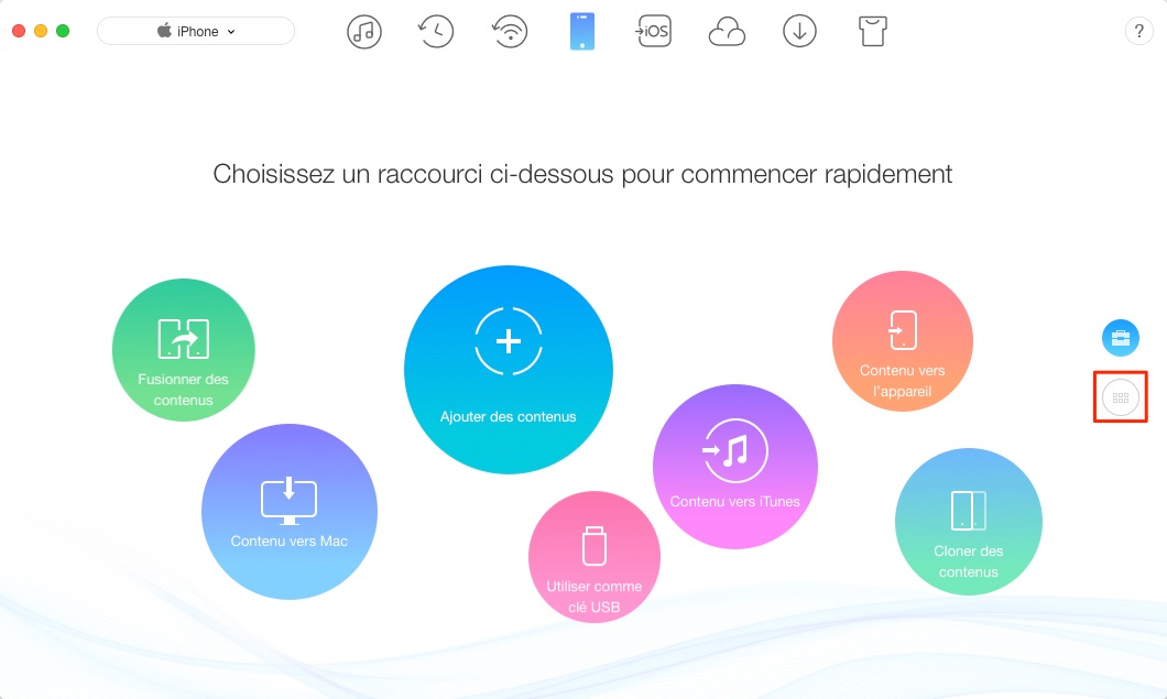 Comment synchroniser contacts iPhone vers Mac – étape 1