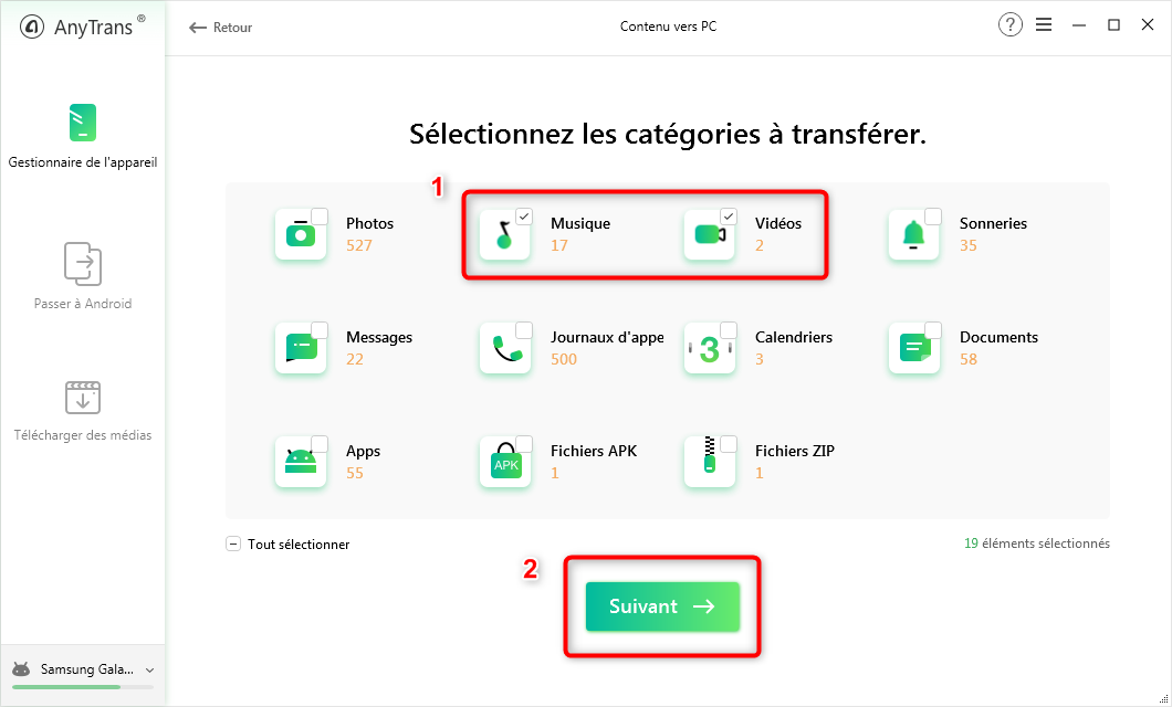3 façons pour synchroniser Samsung avec PC | iMobie