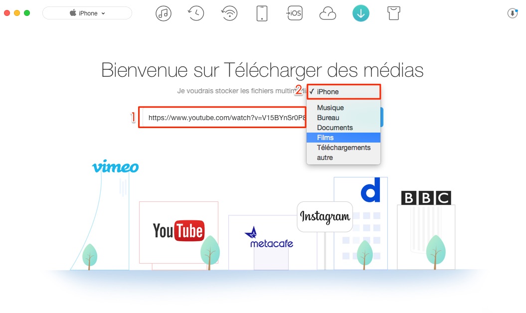 Comment télécharger la musique Live it up vers iPhone directement - étape 2