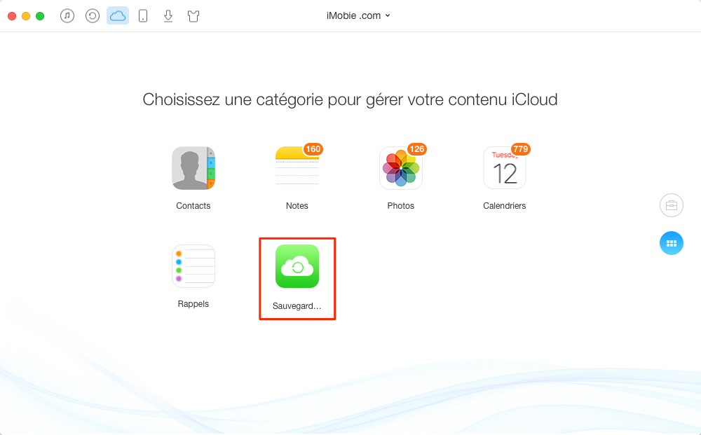 Comment extraire des vidéos sur iCloud vers ordinateur – étape 2
