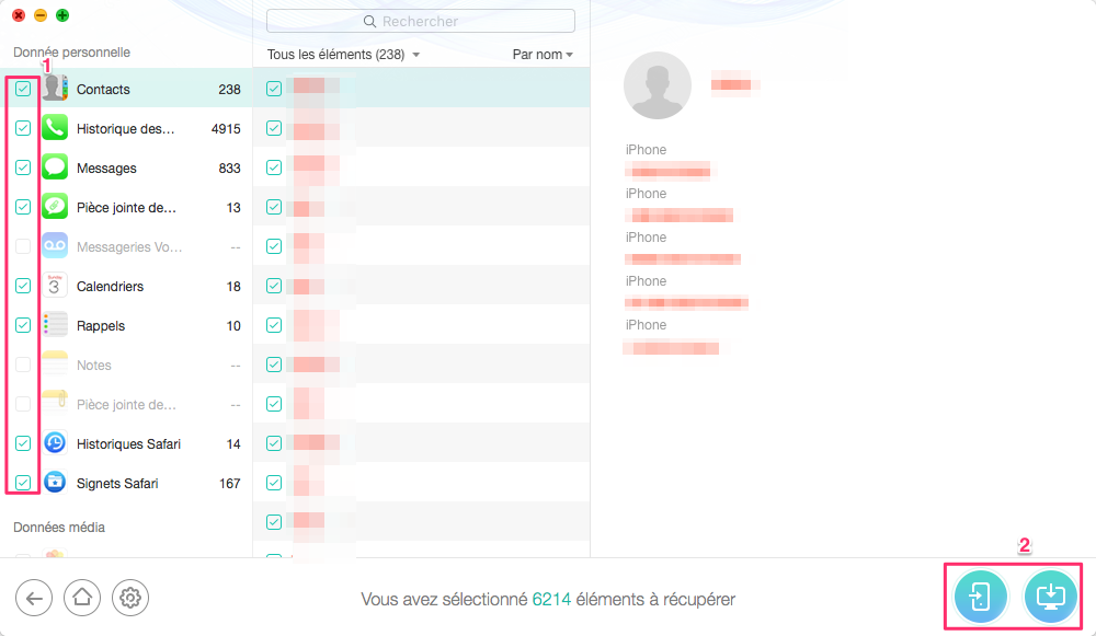 Récupérer des données depuis iCloud avec PhoneRescue - étape 4