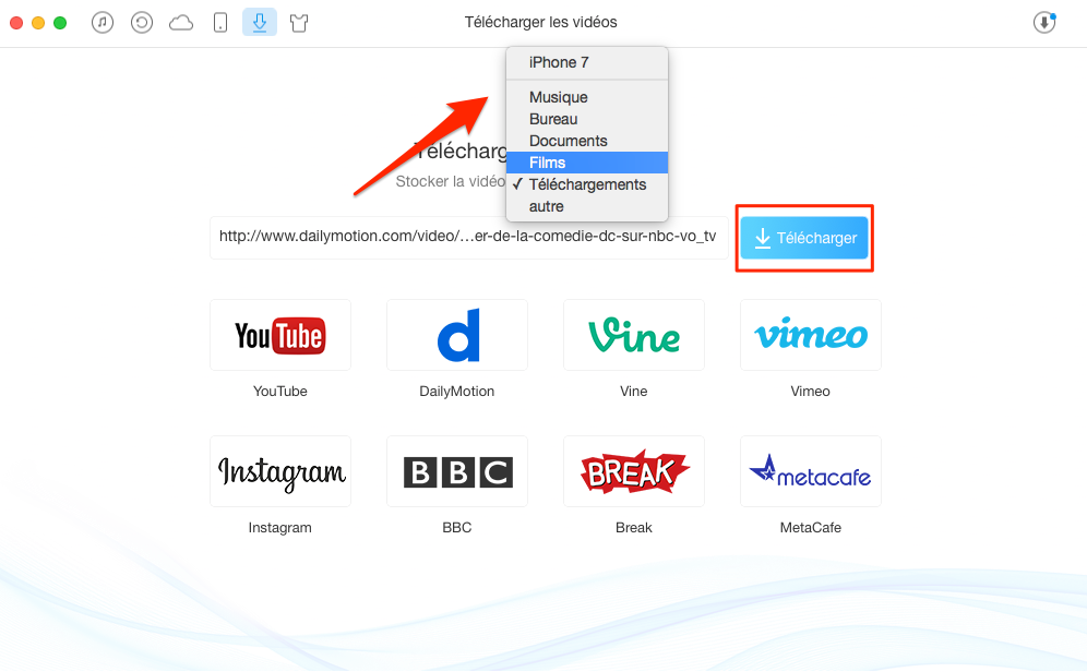 Télécharger vidéo gratuite avec facilité – étape 2