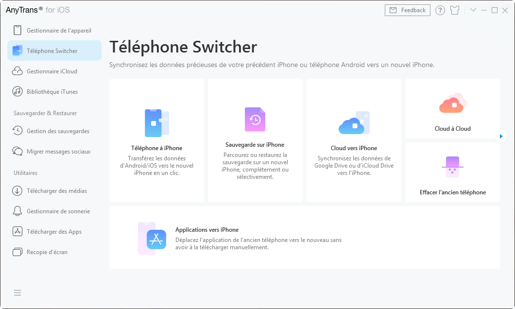 Téléphone Switcher