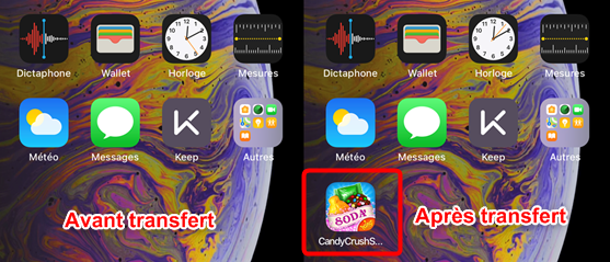 Comment synchroniser Candy Crush iPhone X/8/7/6 vers iPad – étape 4