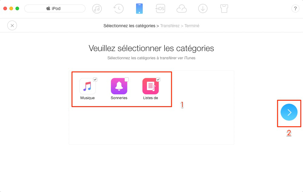 transférer la musique iphone à itunes pc installer