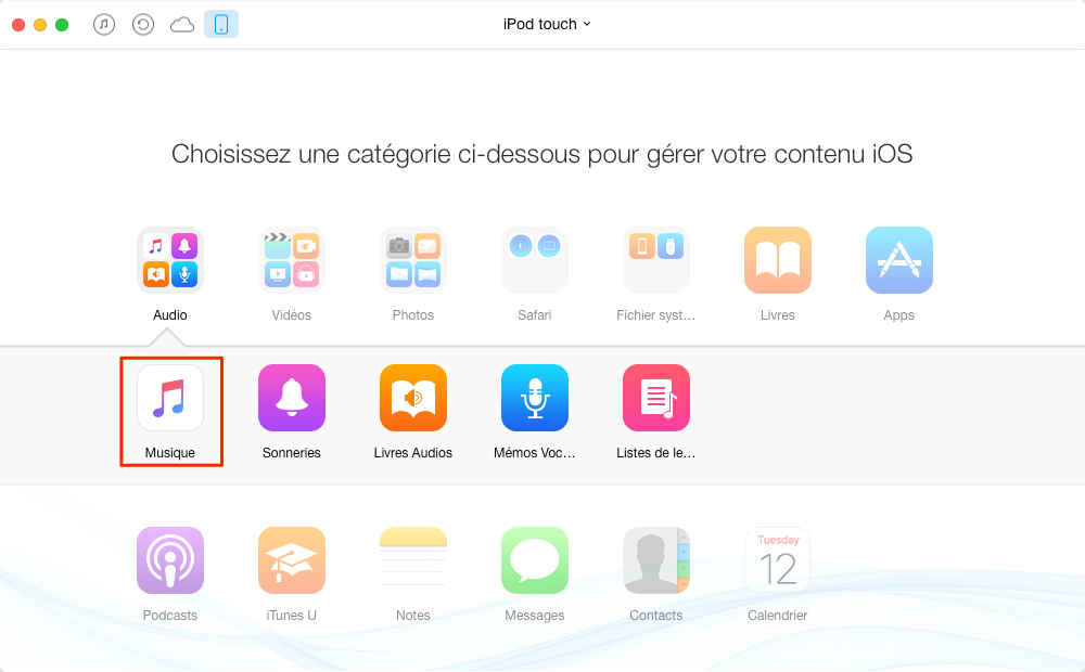 Comment mettre de la musique sur l'iPod sans iTunes – étape 3