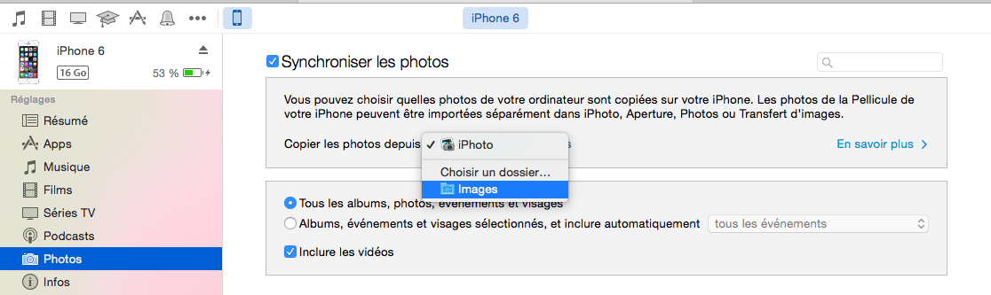 Comment Trasférer des Photos de Mac vers l'iPhone l'iPad