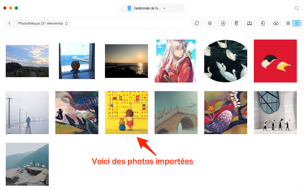 Gérer les photos sur votre iPhone