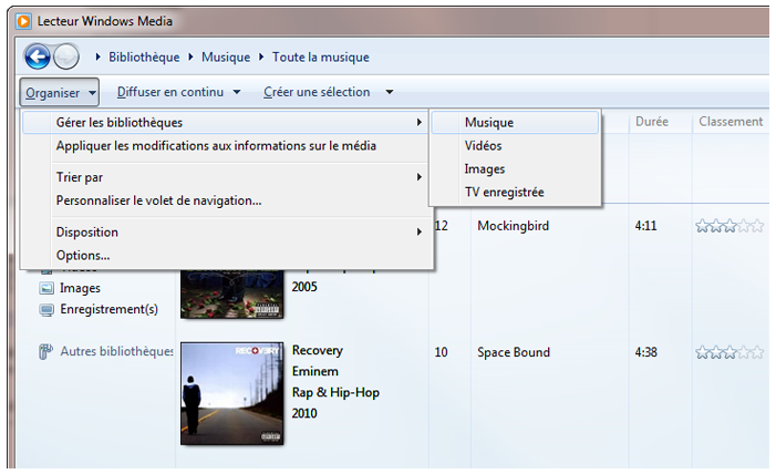 Comment transférer la musique entre Lecteur Windows Media et iTunes 4