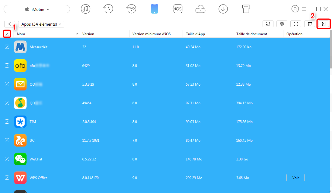 Transférer applications iPhone vers iPad en 1 clic Guide d'iMobie