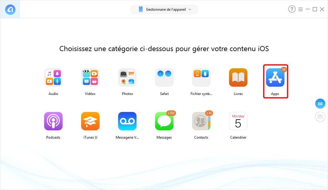 Comment transférer mes applications sur mon nouvel iPhone – étape 2
