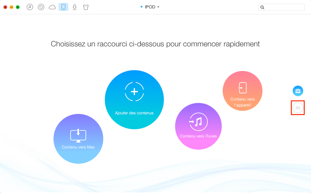 Comment envoyer des chansons iPod vers iTunes – étape 1