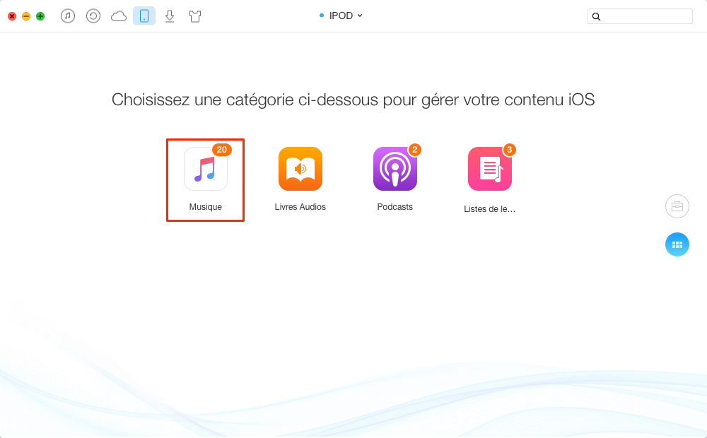 Comment transférer de la musique iPod vers iTunes – étape 2