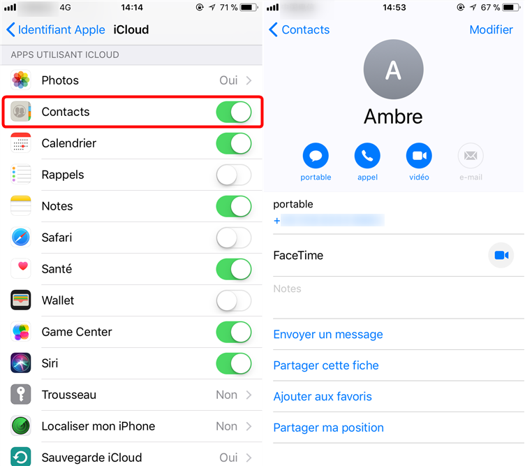 Comment transférer les contacts depuis Android vers iPhone