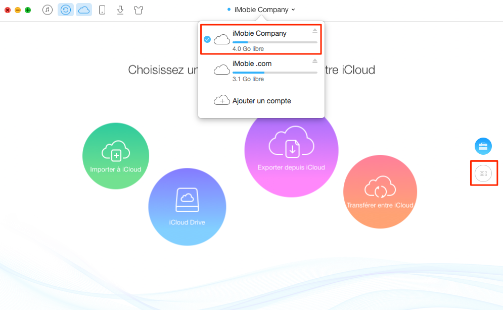 Comment transférer des contacts entre compte iCloud – étape 1
