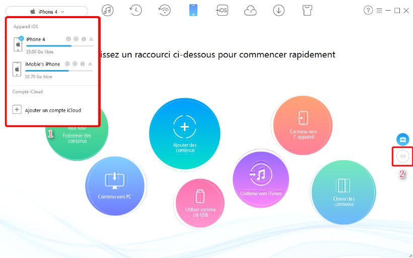 Comment transférer facilement les contacts iPhone 4 vers iPhone 5 – étape 2