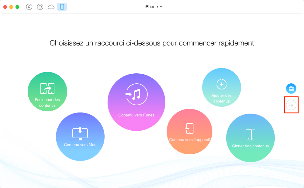 Comment transférer les notes iPhone vers iPhone 7 – étape 2