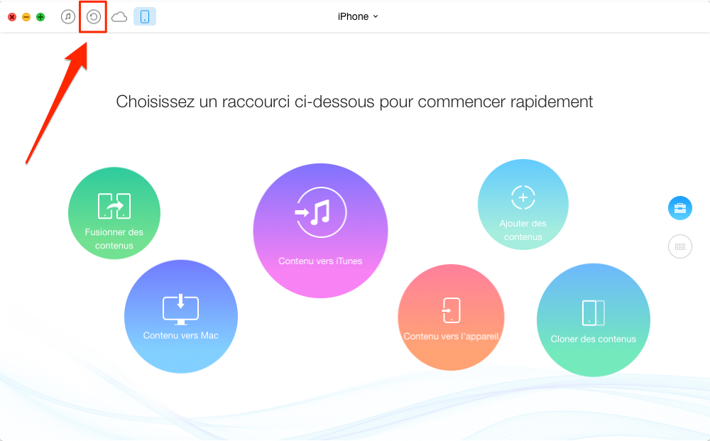 Comment transférer l'historique d'appel iPhone vers ordinateur – étape 1