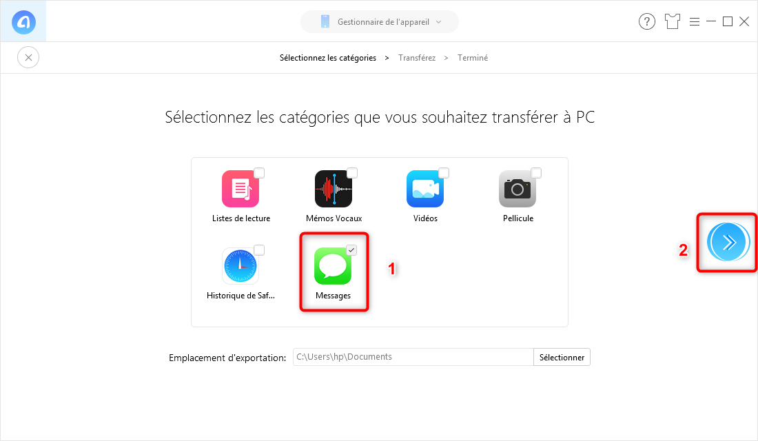 Comment utiliser iMessage sur PC Windows iMobie