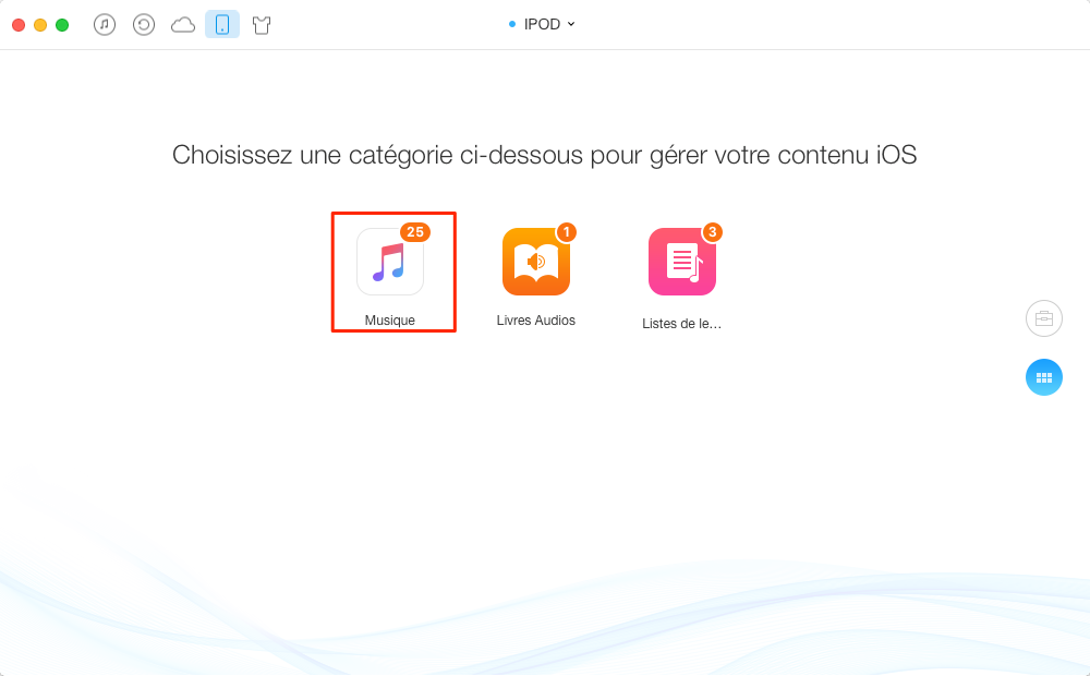 Comment transférer de la musique iPod vers iPod - étape 2