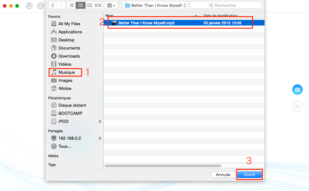 Comment mettre de la musique sur iPod shuffle sans iTunes – étape 2