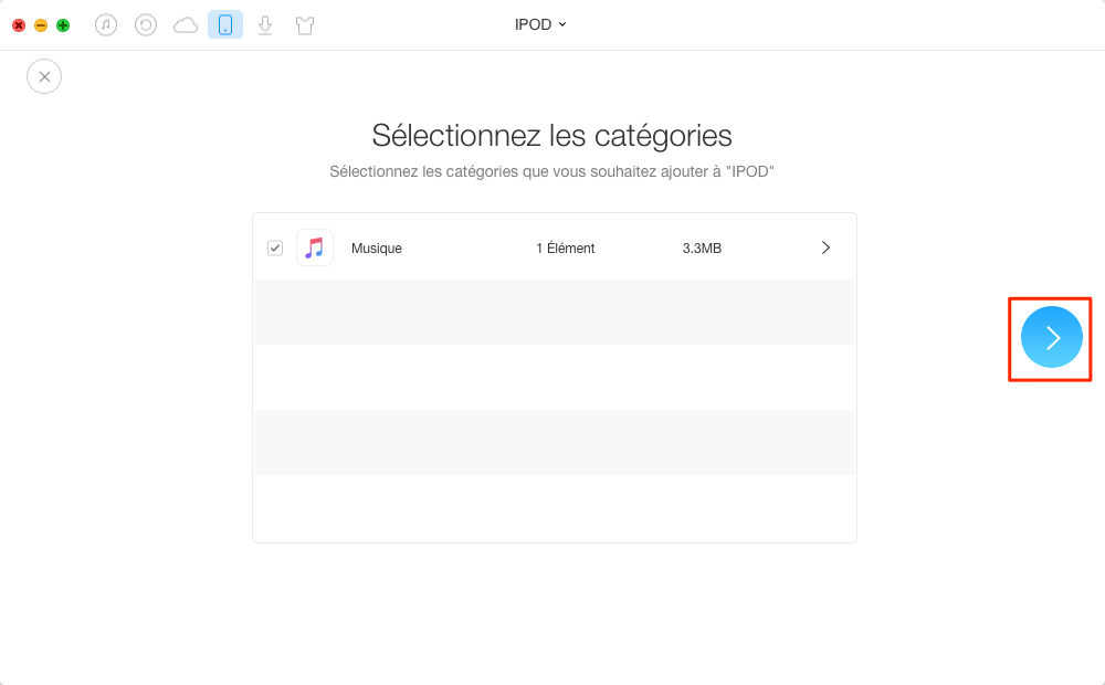 Mettre de la musique sur iPod sans iTunes – étape 3