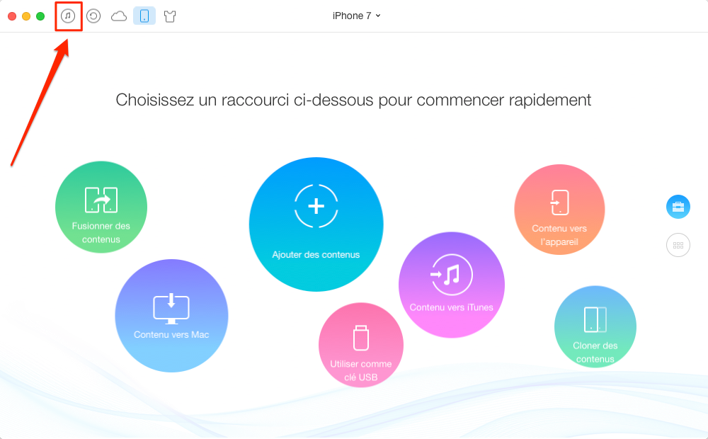 Comment transférer de la musique iTunes vers iPhone – étape 1