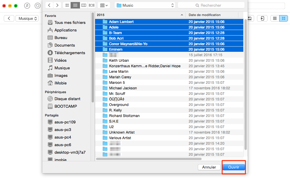 Comment transférer de la musique d'un Mac à l'iPhone – étape 3
