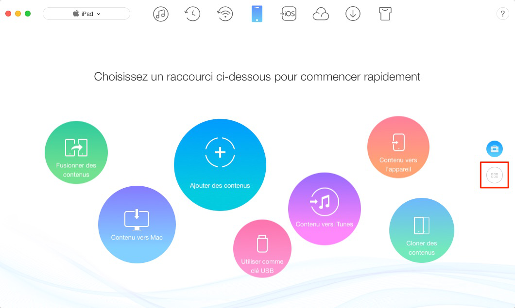 Comment transférer les photos d'iPad vers Mac – étape 1