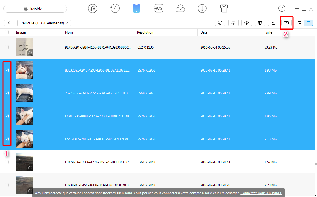 Comment importer des photos iPhone sur PC – étape 2