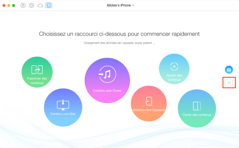 Transférer les photos iPhone 8/7/6/5 vers Mac sans iTunes – étape 1