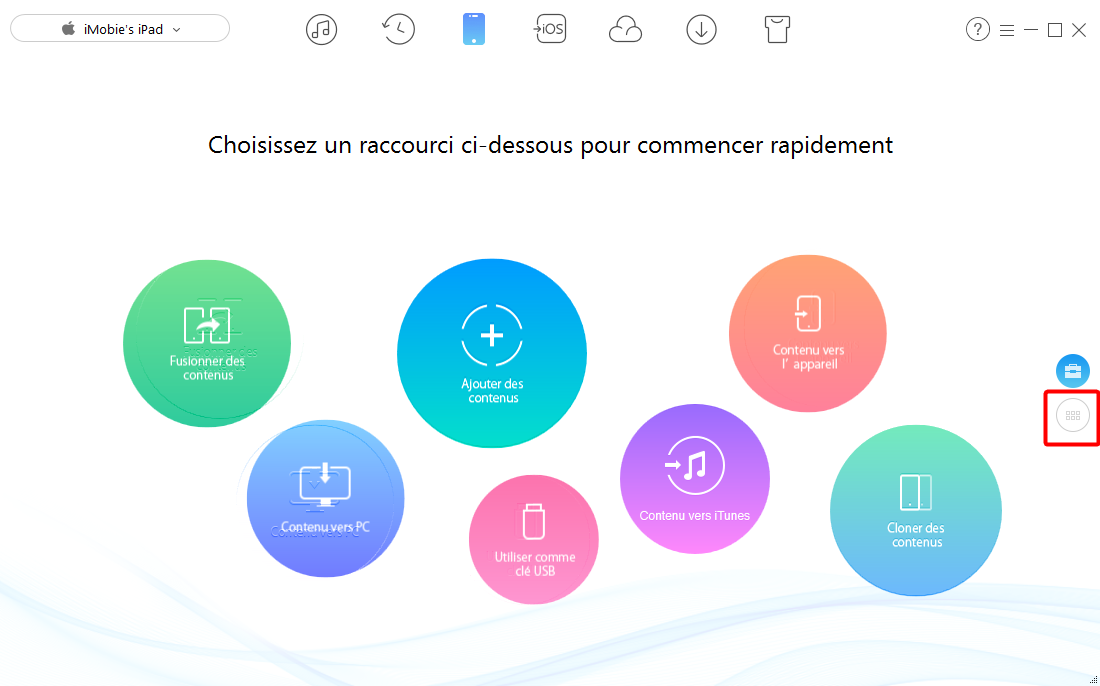 Comment transférer les photos PC vers iPad via AnyTrans - étape 1