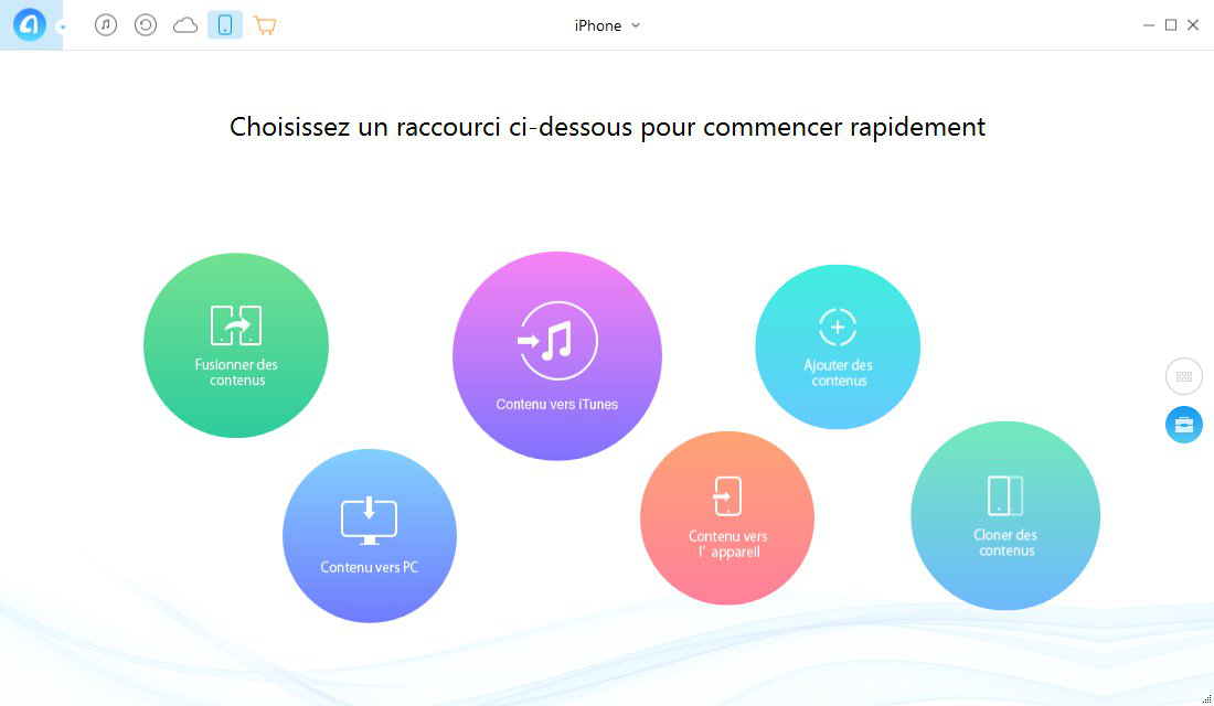 Comment transférer les photos PC vers iPhone via AnyTrans - étape 1