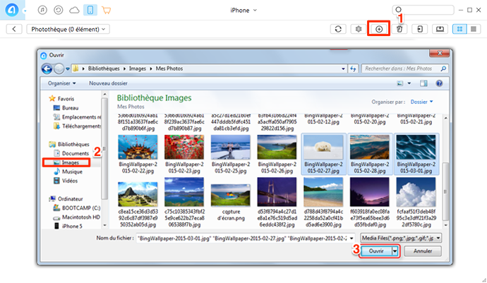 Comment transférer les photos PC vers iPhone via AnyTrans - étape 3