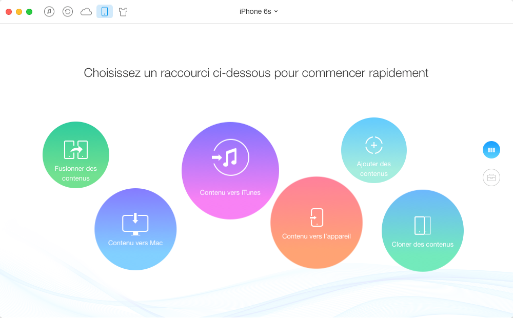 Transférer des photos de l'ordinateur à l'iPhone 6 via AnyTrans