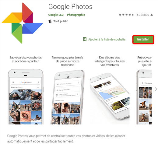 Transférer les photos Huawei vers PC via Google Photos