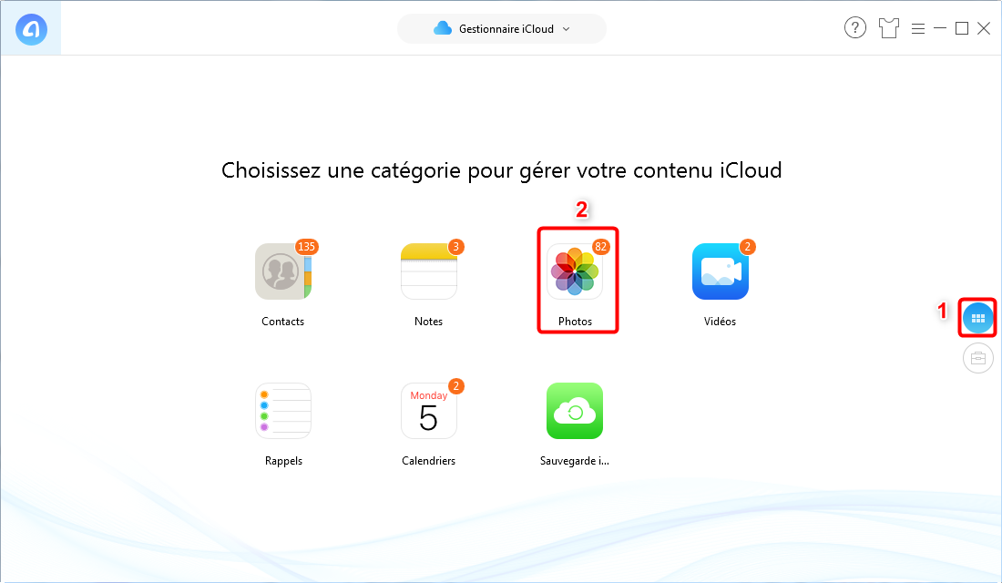 Transférer les photos d'iCloud sur un disque dur externe iMobie