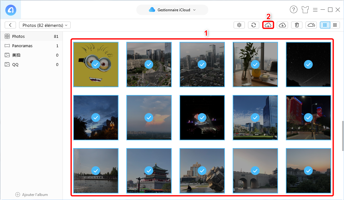 Transférer les photos d'iCloud sur un disque dur externe iMobie