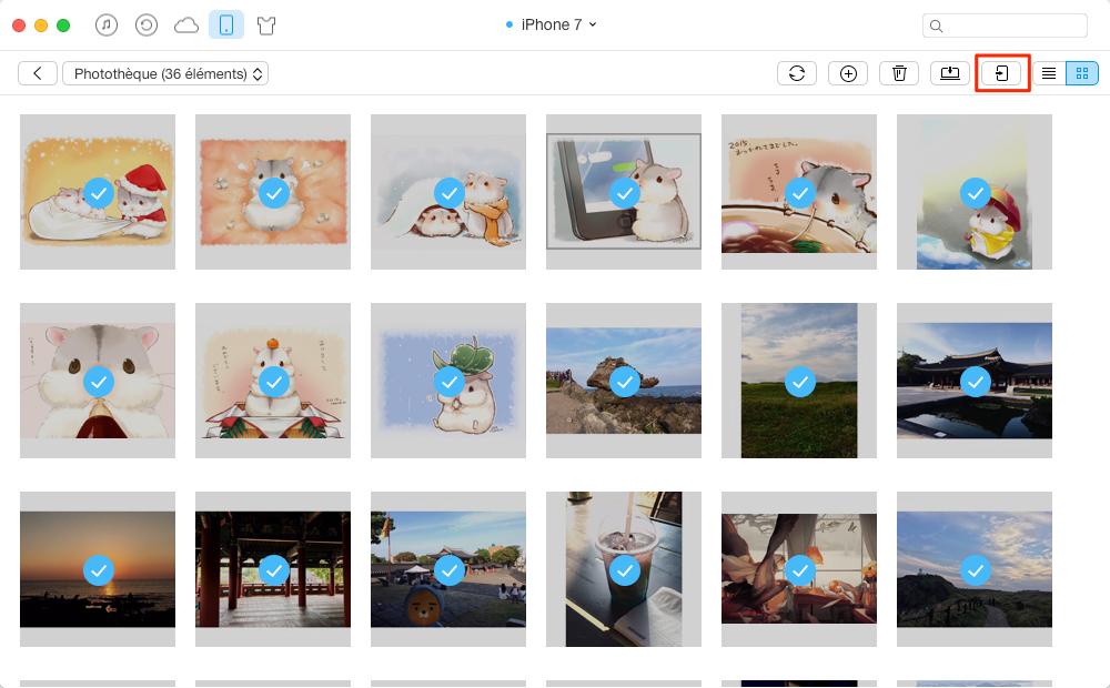 Transférer toutes les photos de l'iPhone 7 à iPad en un clic - étape 2